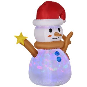 Outsunny 4-ft Inflatable Snowman
