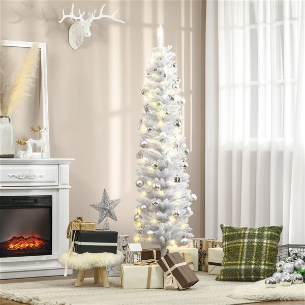 White skinny online christmas tree