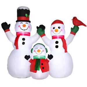 Outsunny 8-ft Outdoor Inflatable Christmas Snowman