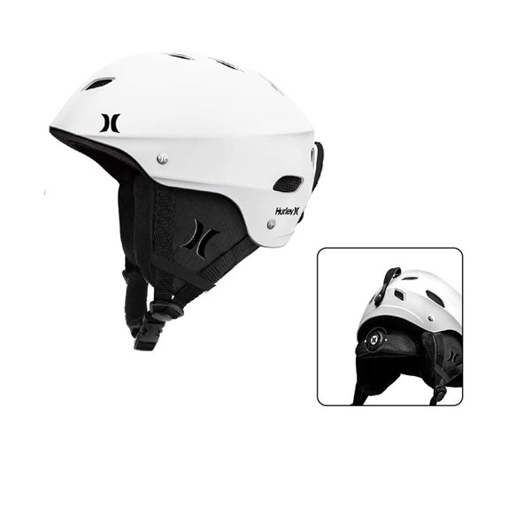 Casque de neige ajustable blanc par Hurley, moyen