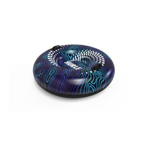 Tube à neige gonflable de 36 po par Hurley, motif tourbillon bleu