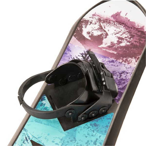 Hurley 48" Beginner Snowboard with Premium Bindings and Mountain Design