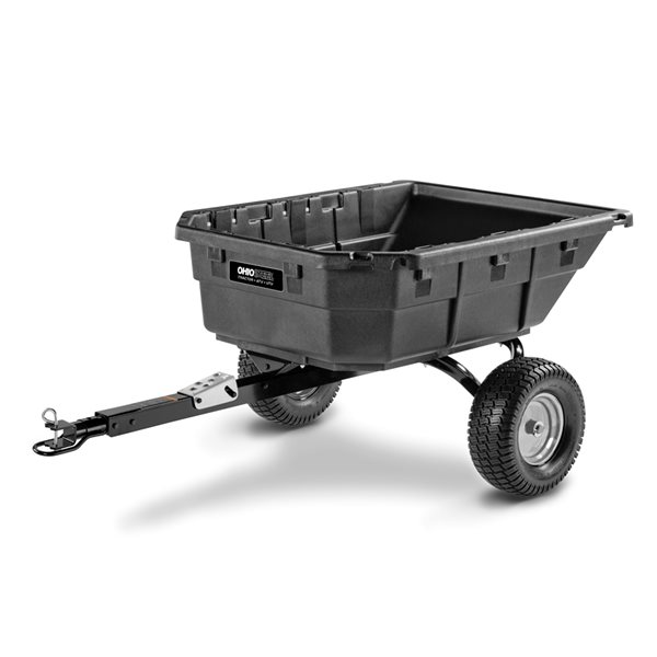 Ohio Steel 15 cu. ft. Poly Hybrid Tractor/ATV Dump Cart, 1250 lb. capacity