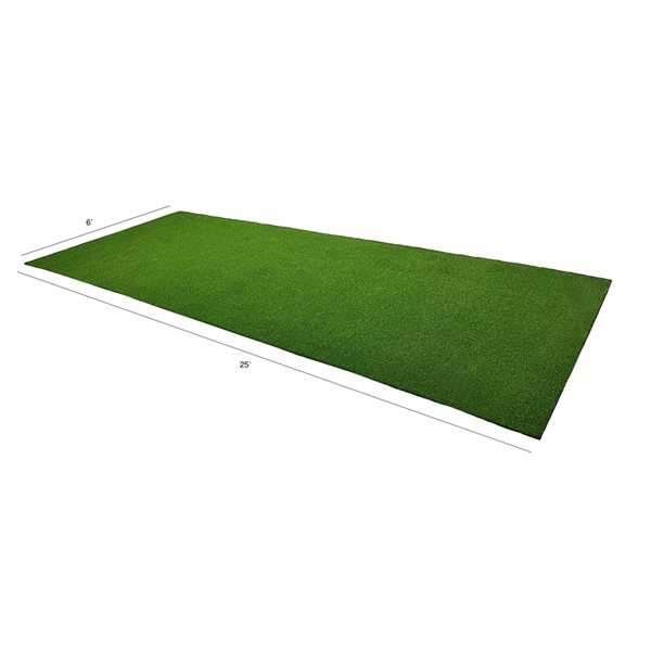 Trylawnturf Putting Green Max Synthetic Turf - 25-ft x 6-ft - Green