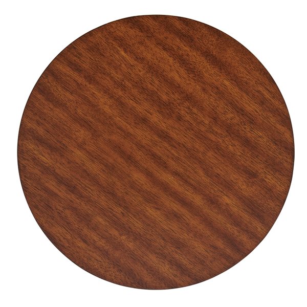 Alaterre Monterey Warm Chestnut Wood Round End Table