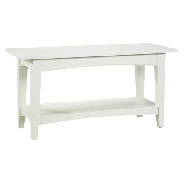 Alaterre Shaker Cottage Rustic Ivory Accent Bench ASCA03IV RONA