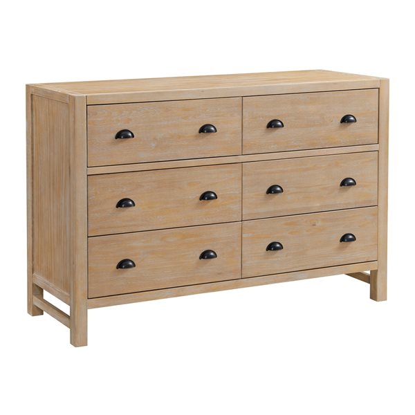 Alaterre Arden Light Driftwood Queen Bedroom Set - 4-Piece