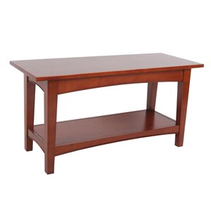 Alaterre Shaker Cottage Rustic Cherry Accent Bench