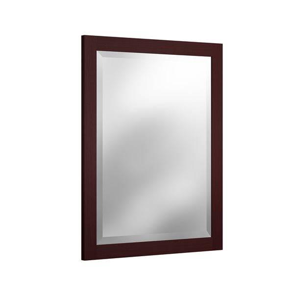 Alaterre 24-in Brown Rectangular Bathroom Mirror