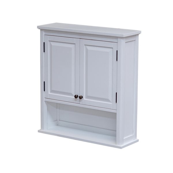 Alaterre Dorset 27-in W x 38-in H x 9-in D White Bathroom Wall Cabinet