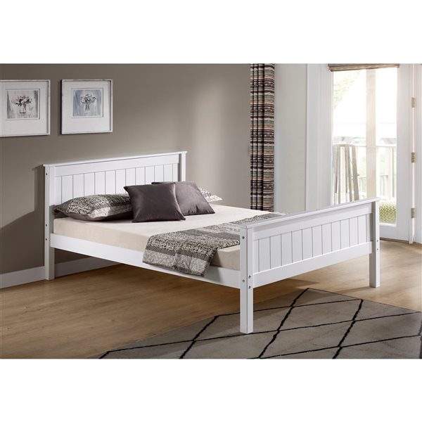 Alaterre Harmony White Full Platform Bed AJHO20WH | RONA