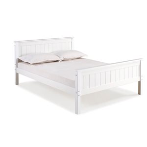 Alaterre Harmony White Full Platform Bed