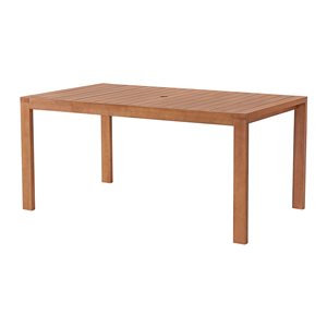 Alaterre Weston Rectangle Outdoor Dining Table 63-in W x 38-in L