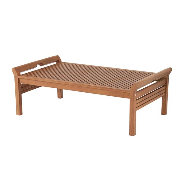 Alaterre Stamford Rectangle Outdoor Coffee Table 49-in W x 28-in L