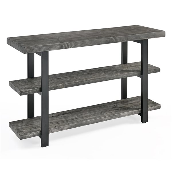 Alaterre Pomona Slate Grey Rustic Console Table