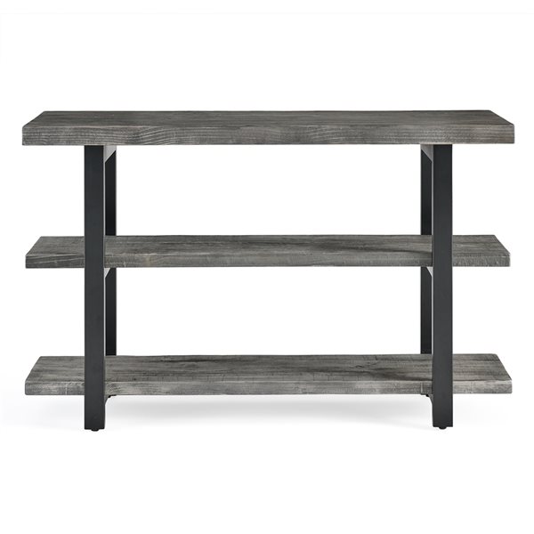 Alaterre Pomona Slate Grey Rustic Console Table