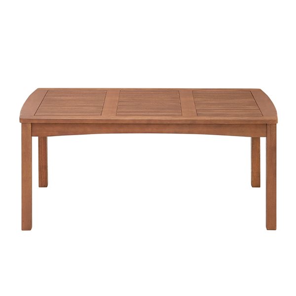 Alaterre Lyndon Rectangle Outdoor Cocktail Table 44-in W x 28-in L