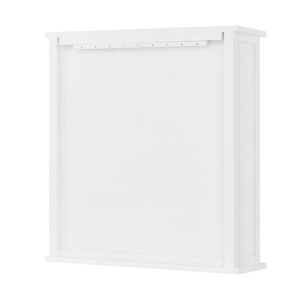 Alaterre Coventry 27-in W x 32-in H x 9-in D White Bathroom Wall Cabinet