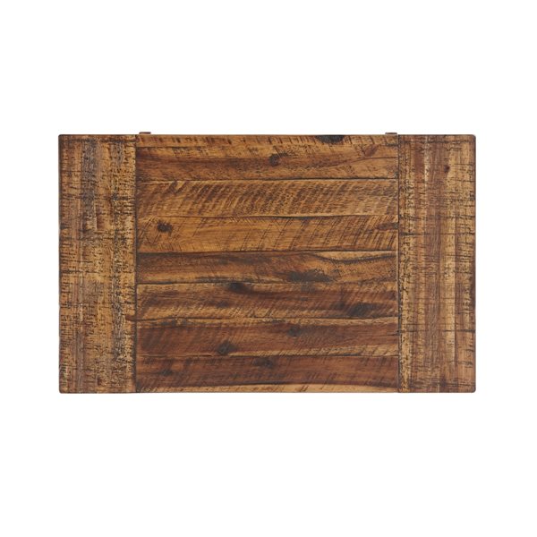 Alaterre Durango Dark Brown Wood Rectangular End Table