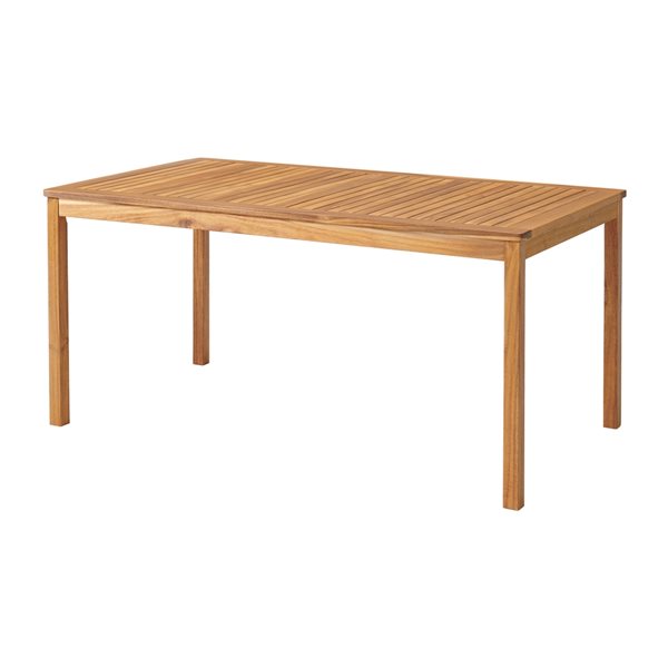 Alaterre Okemo Rectangle Outdoor Dining Table 63-in W x 35-in L