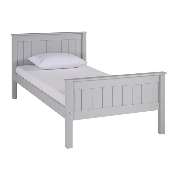 Alaterre Harmony Dove Grey Twin Platform Bed