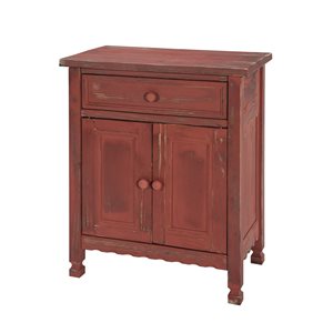 Alaterre Country Cottage Antique Red Wood Pine Sideboard