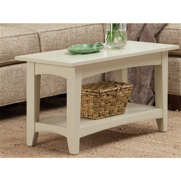 Alaterre Shaker Cottage Rustic Sand Accent Bench