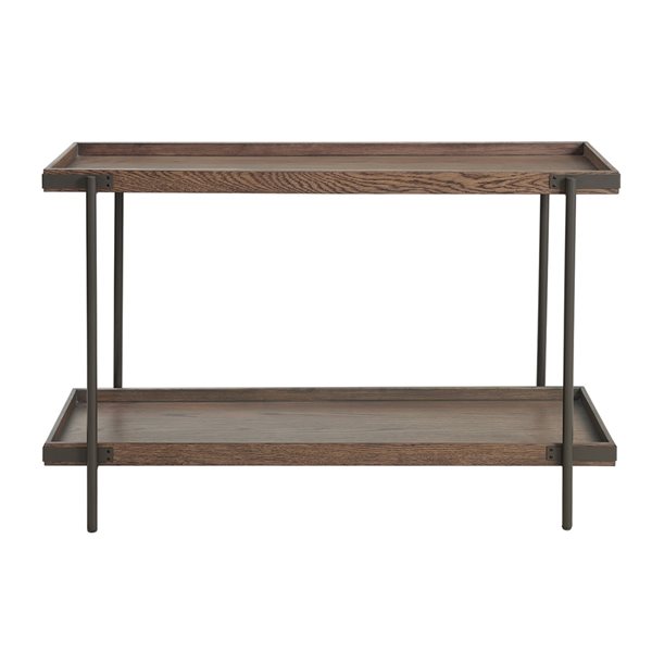 Alaterre Kyra Rustic Brown Rustic Console Table
