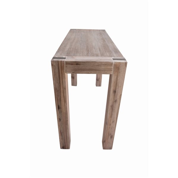 Alaterre Woodstock Bushed Driftwood Rustic Console Table