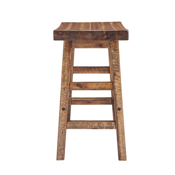 Alaterre Durango Dark Brown 26-in Counter Height Stool