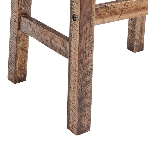Alaterre Durango Dark Brown 26-in Counter Height Stool