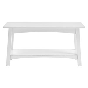 Alaterre Craftsbury Rustic White Accent Bench