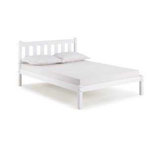 Alaterre Poppy White Full Platform Bed