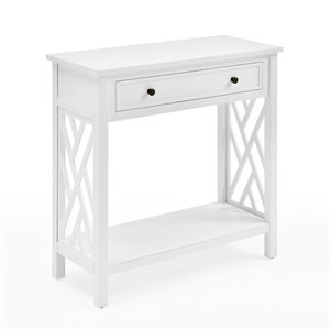 Alaterre Coventry White Rustic Console Table