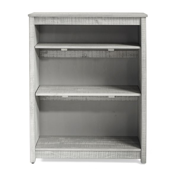Alaterre Rustic 3Shelf Rustic Grey Wood Bookcase AJRU05RG RONA