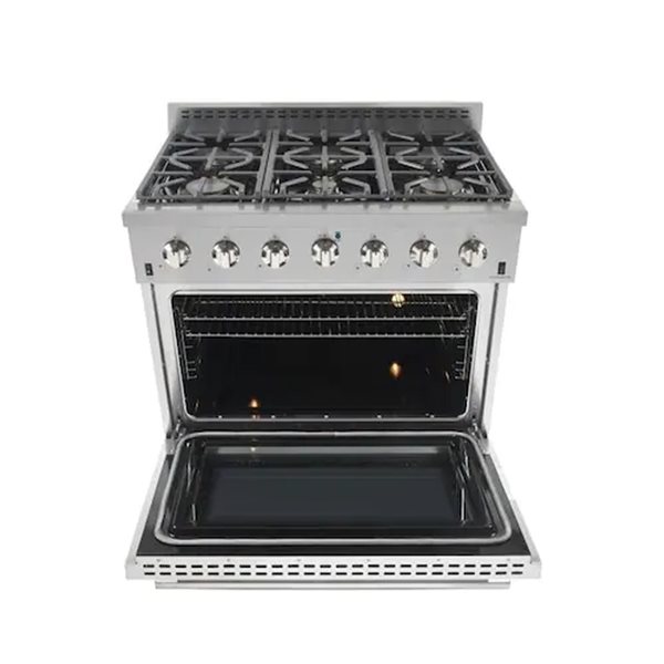 NXR LS 36-in 6-Burner Convection Oven Freestanding Dual Fuel Range