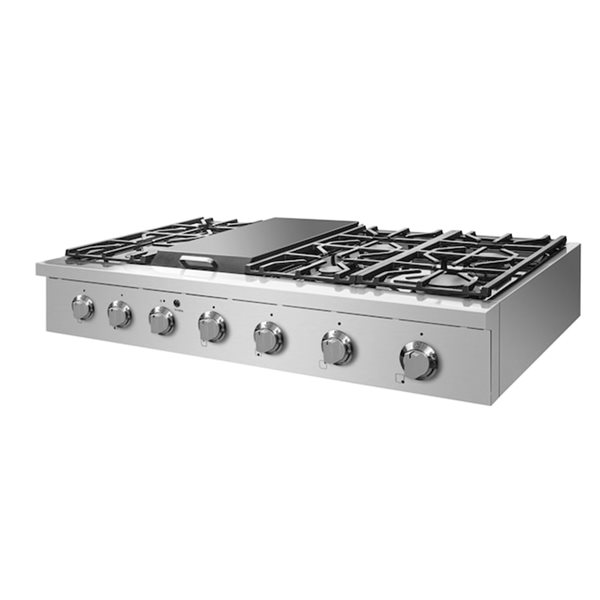 NXR 48-in 6 Burners Stainless Steel Gas Cooktop