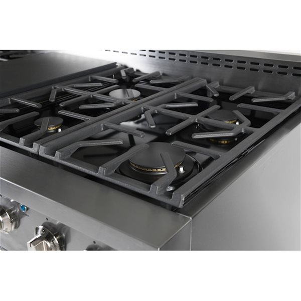 NXR 48-in 6 Burners Stainless Steel Gas Cooktop