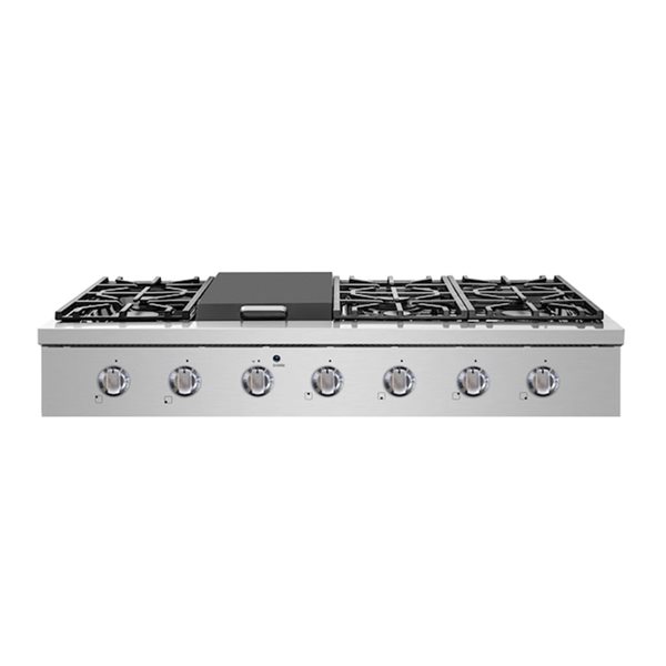 NXR 48-in 6 Burners Stainless Steel Gas Cooktop