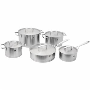 ZWILLING Passion Silver Stainless Steel Cookware Set with Lids - 5-Piece