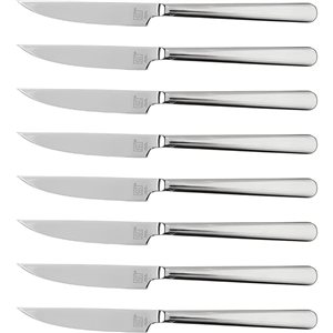 ZWILLING Contemporary Steak Knife Set with Wood Block - 9-Piece