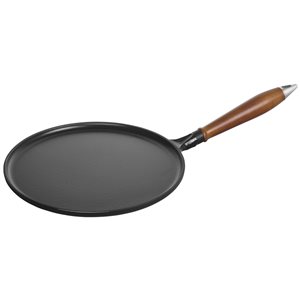 Staub Pans 11-in Black Cast Iron Pancake Pan