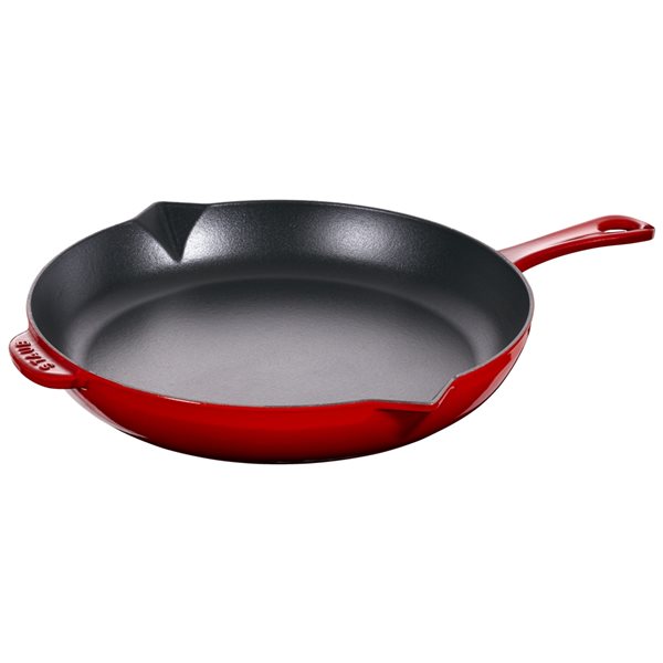 Staub Pans 10-in Cherry Cast Iron Fry Pan