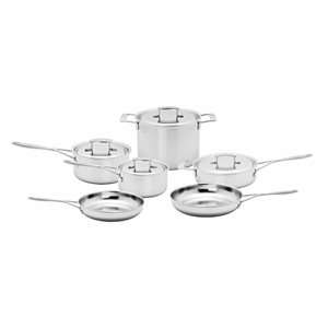 Demeyere Industry Silver Stainless Steel Cookware Set with Lids - 6-Piece