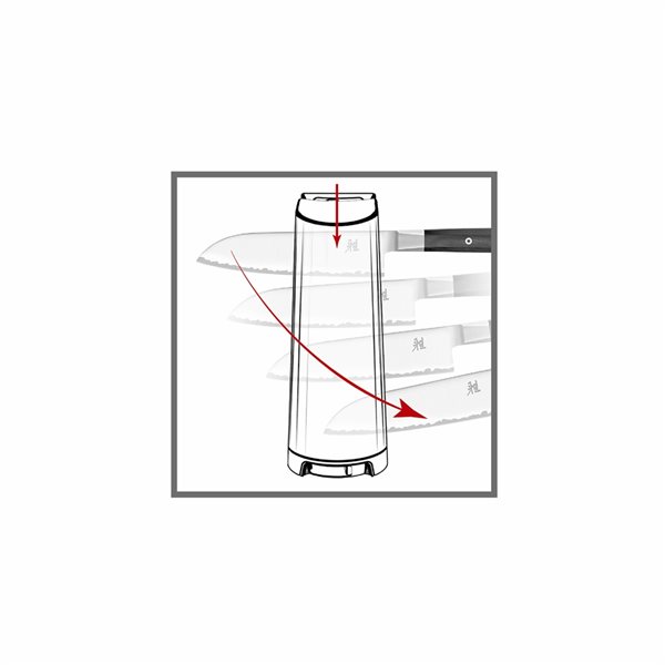 Affûteur pour couteaux V-Edge par ZWILLING avec tranchant en forme de V