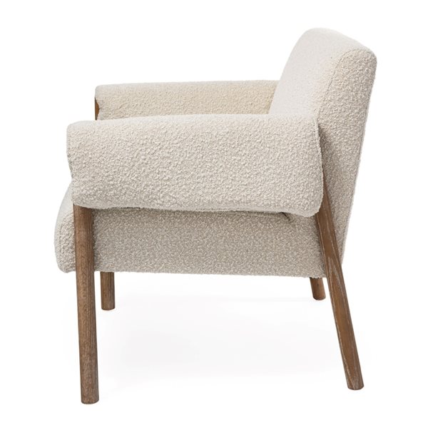 Gild Design House Parvani Modern Cream White Accent Chair