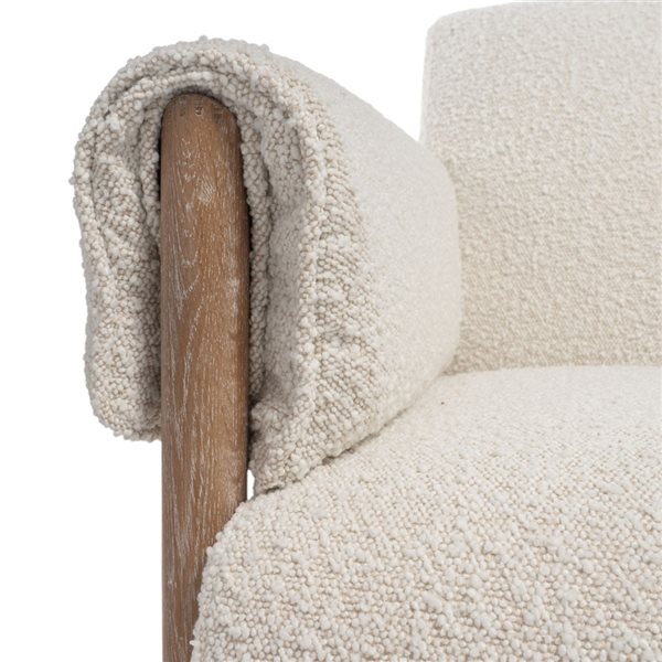 Gild Design House Parvani Modern Cream White Accent Chair
