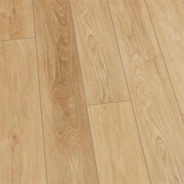 Échantillon de revêtement de plancher en vinyle rigide Tasira par Villa Barcelona, effet de bois de chêne blanc européen