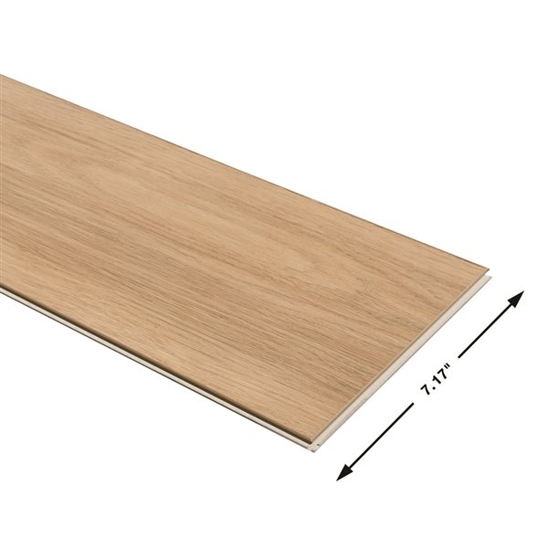 Échantillon de revêtement de plancher en vinyle rigide Tasira par Villa Barcelona, effet de bois de chêne blanc européen