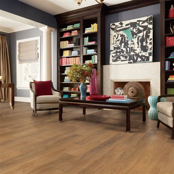 Villa Barcelona Faro 7.17-in W x 60-in L Locking European White Oak Rigid Core Luxury Vinyl Plank Flooring - 8-Piece